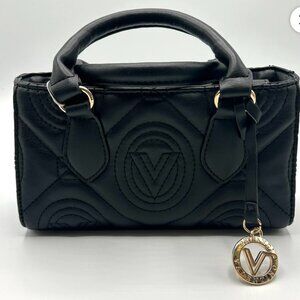 Valentino Orlandi Black Mini Quilted Tote/Crossbody, NWT